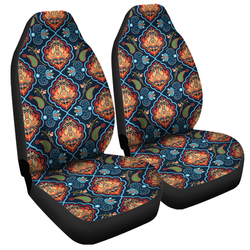 Indian Floral Paisley Pattern Print Universal Fit Car Seat Covers