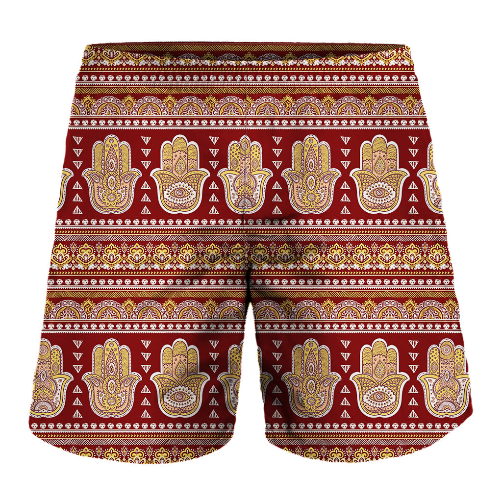 Indian Hamsa Hand Print Men's Shorts