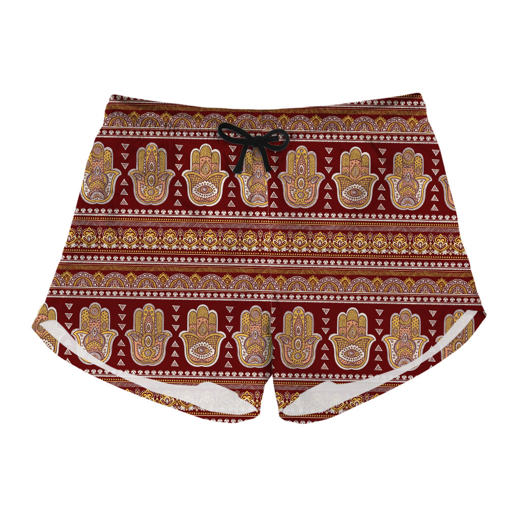 Indian Hamsa Hand Print Women's Shorts