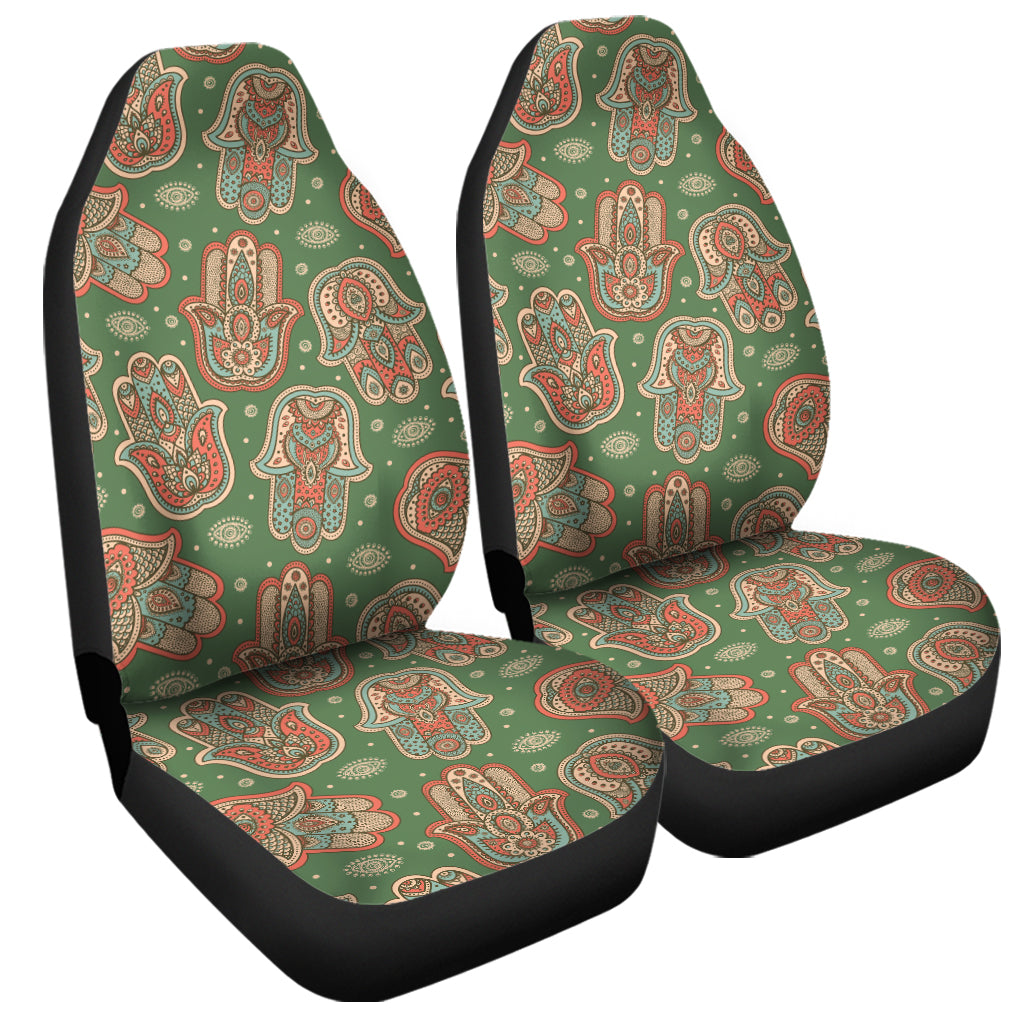 Indian Hamsa Pattern Print Universal Fit Car Seat Covers