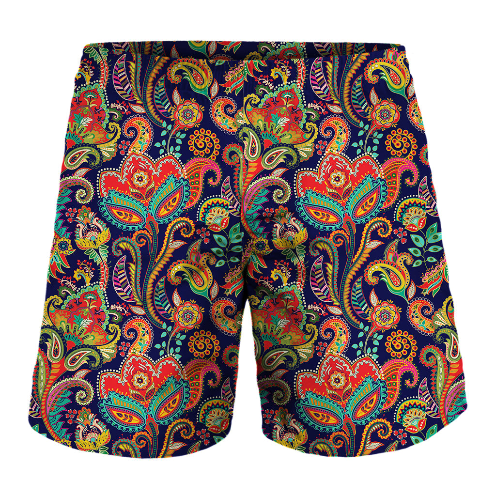 Indian Paisley Pattern Print Men's Shorts