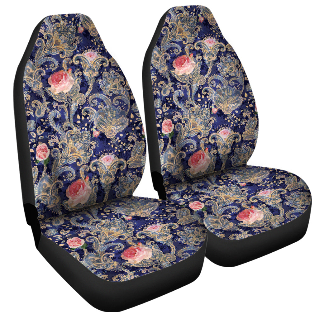 Indian Rose Paisley Pattern Print Universal Fit Car Seat Covers