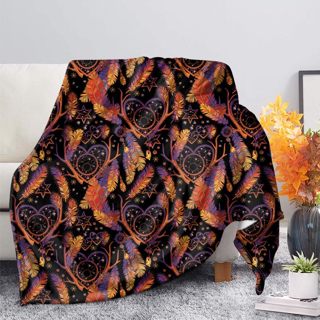 Indian Tribal Dream Catcher Print Blanket