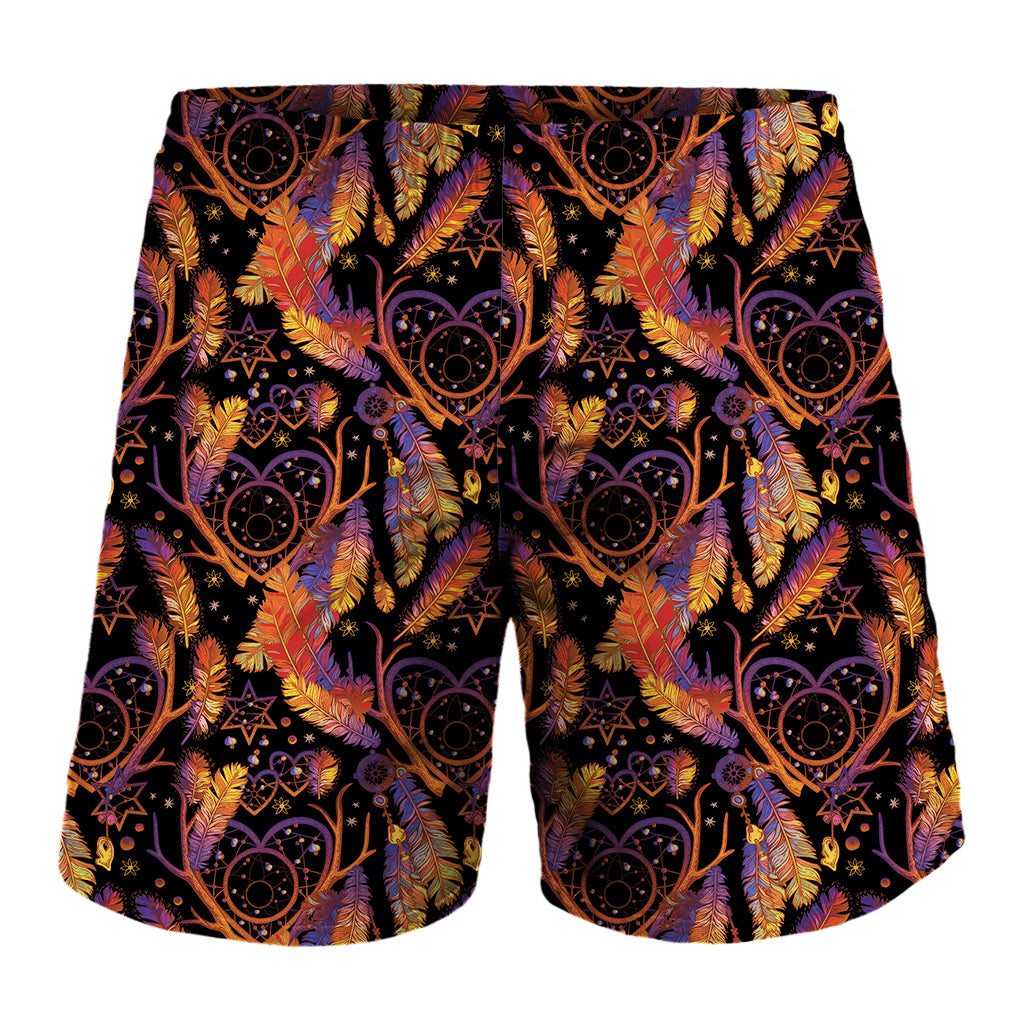 Indian Tribal Dream Catcher Print Men's Shorts