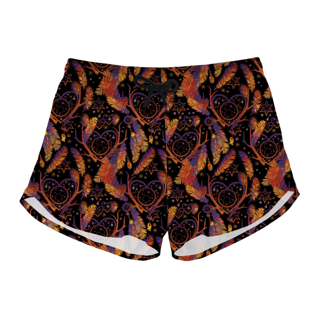 Indian Tribal Dream Catcher Print Women's Shorts