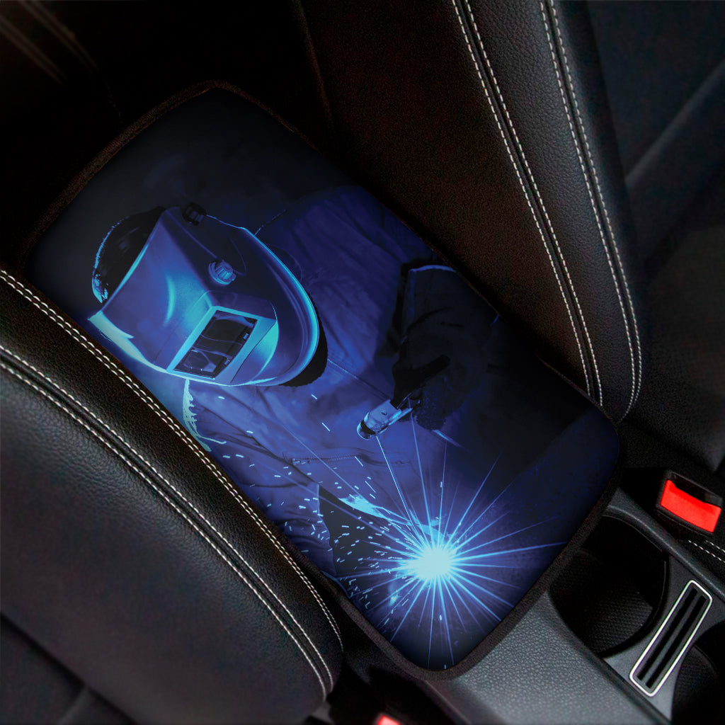 Industrial Welder Print Car Center Console Cover