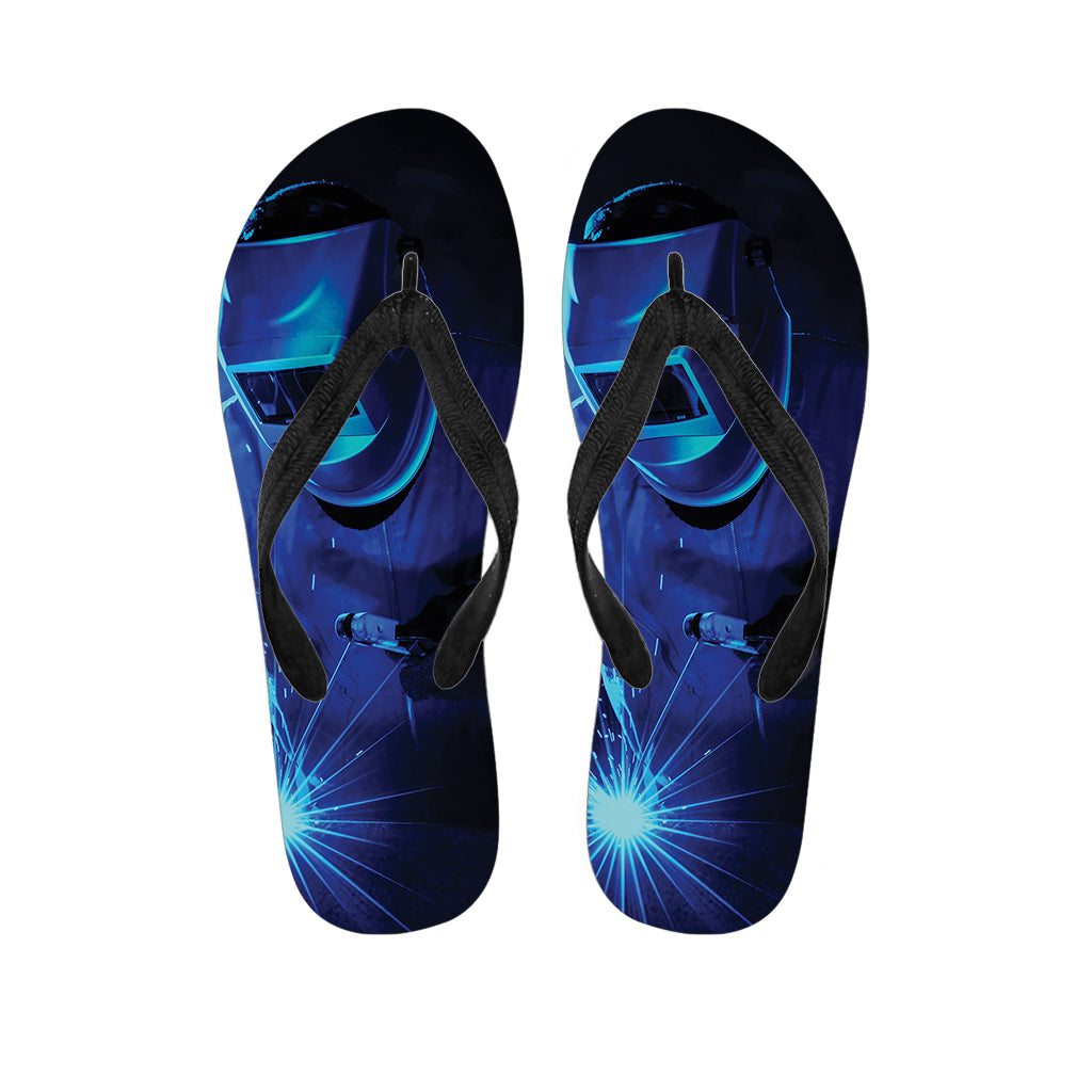 Industrial Welder Print Flip Flops