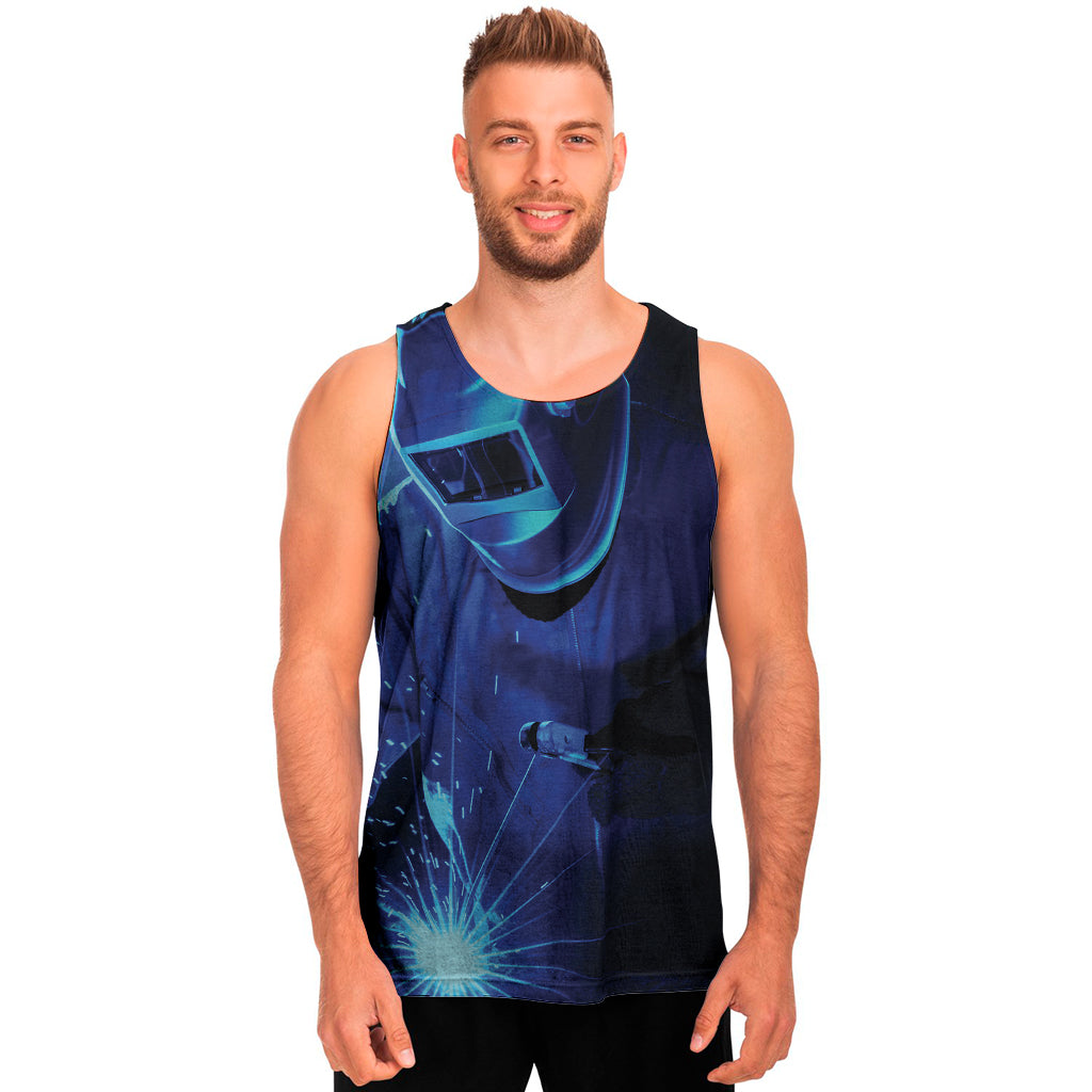 Industrial Welder Print Men's Tank Top