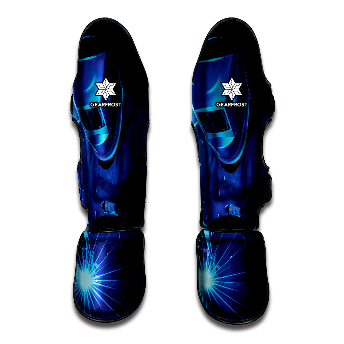 Industrial Welder Print Muay Thai Shin Guards