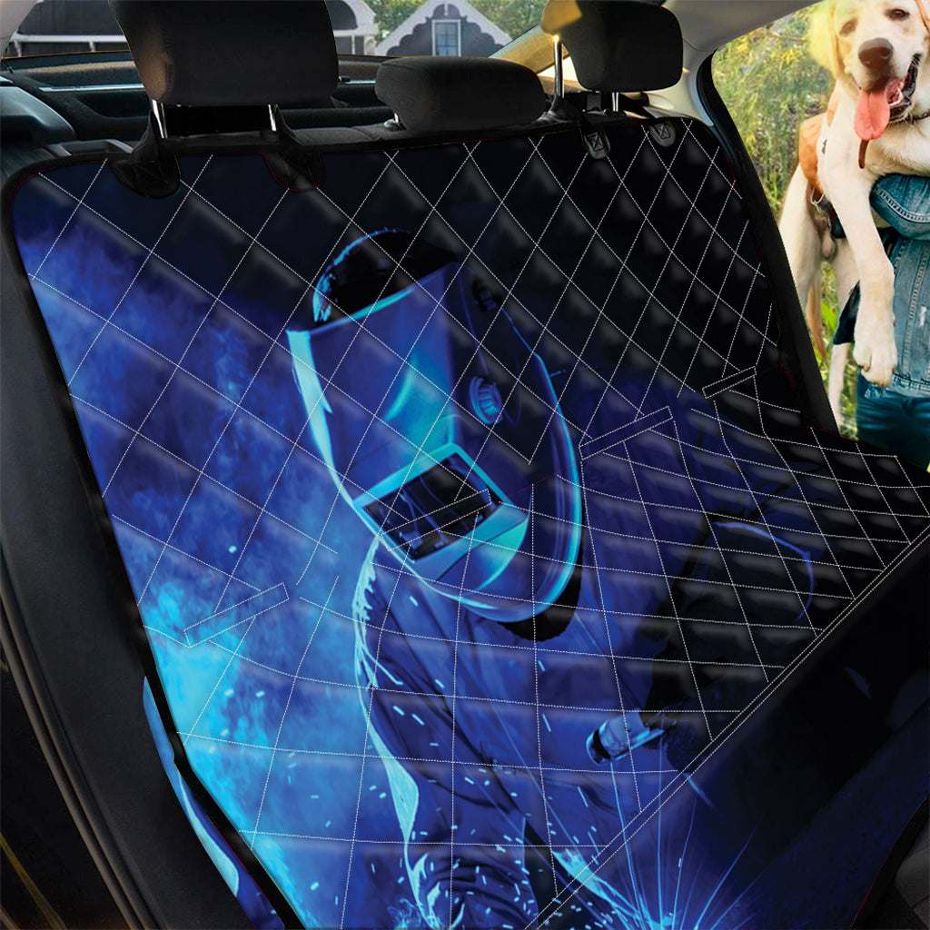 Industrial Welder Print Pet Car Back Seat Cover