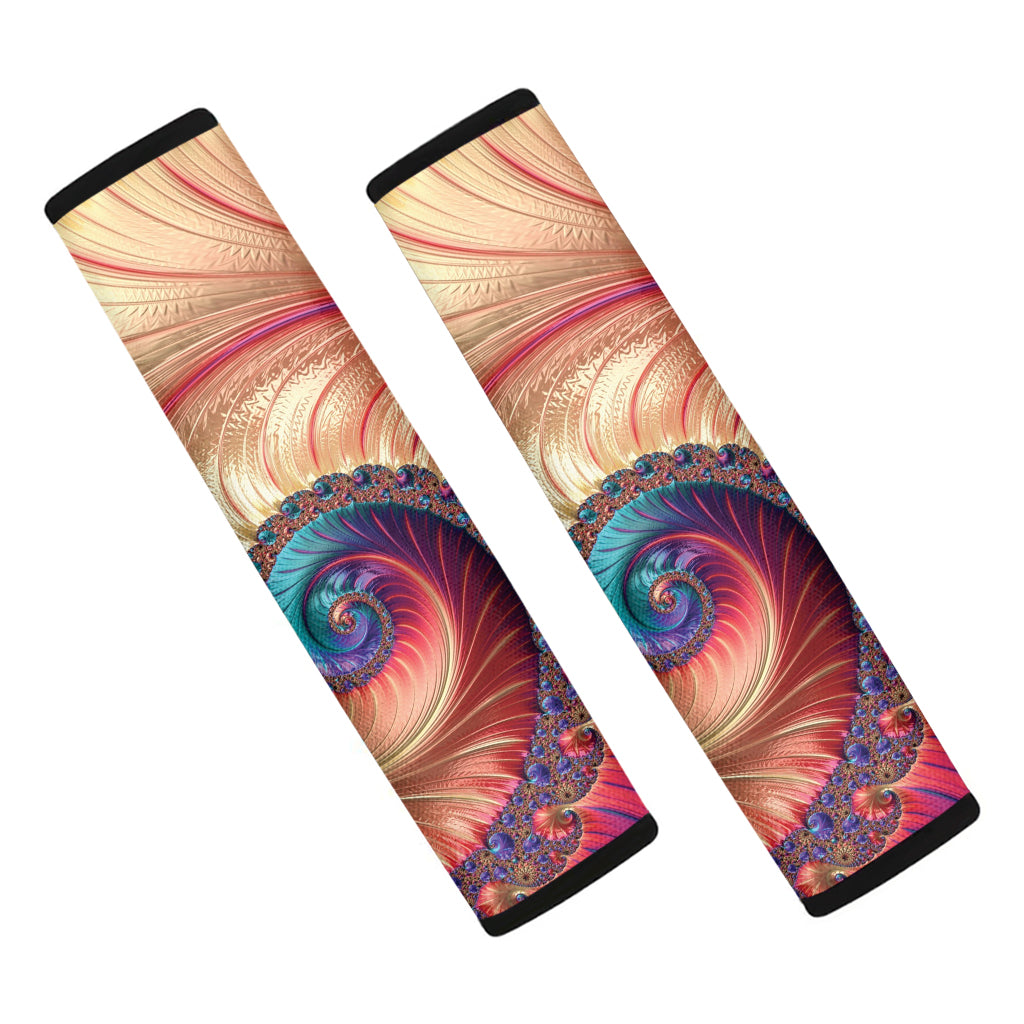 Infinite Fractal Print Car Seat Belt Covers