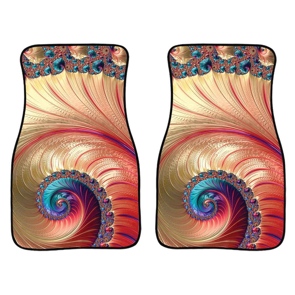 Infinite Fractal Print Front Car Floor Mats