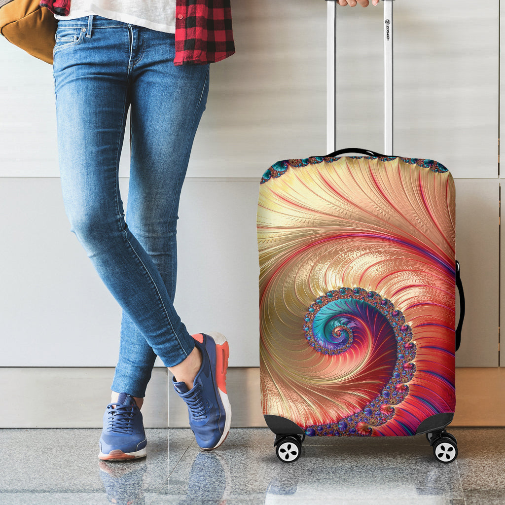 Infinite Fractal Print Luggage Cover