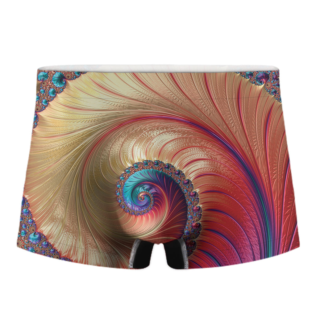 Infinite Fractal Print Men's Boxer Briefs