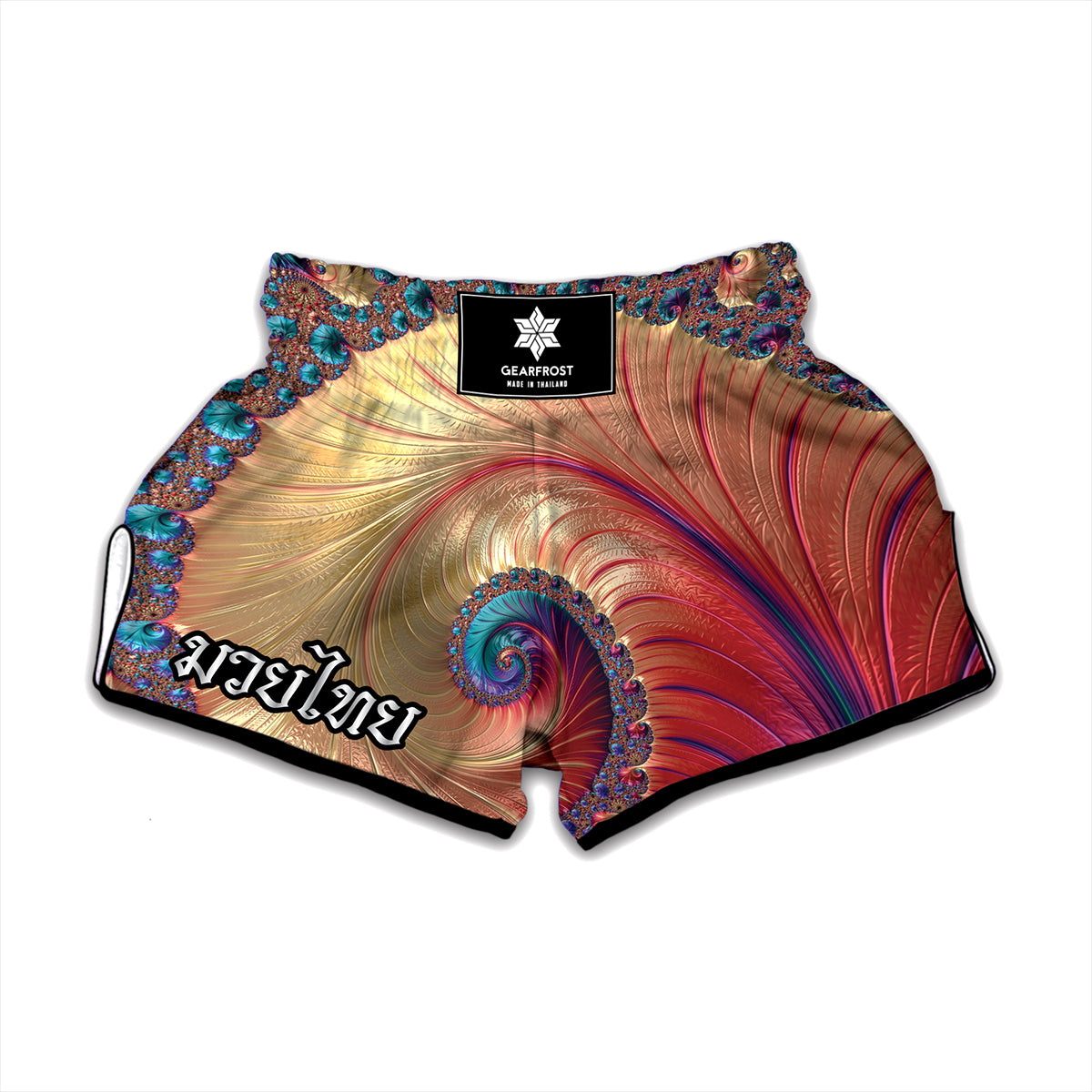 Infinite Fractal Print Muay Thai Boxing Shorts