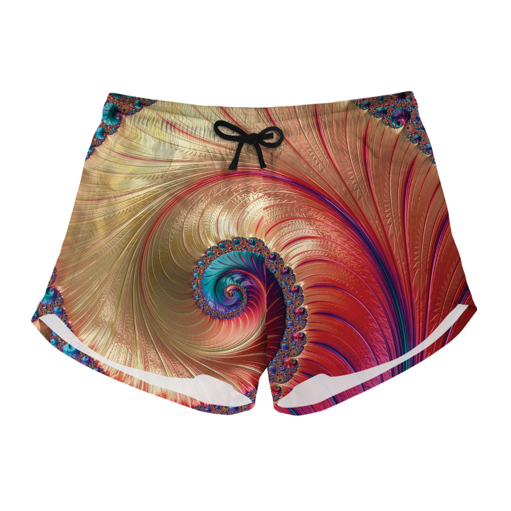 Infinite Fractal Print Women's Shorts