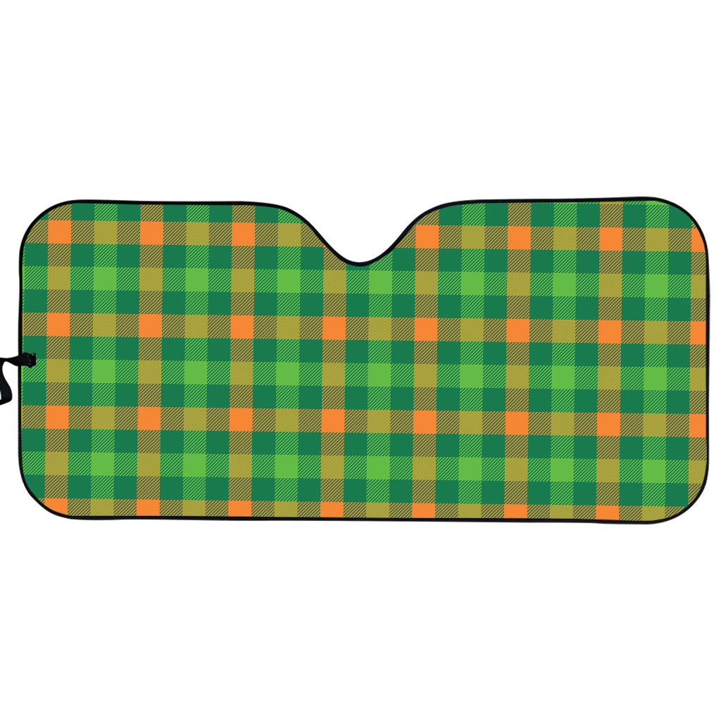 Irish Buffalo Check Pattern Print Car Sun Shade