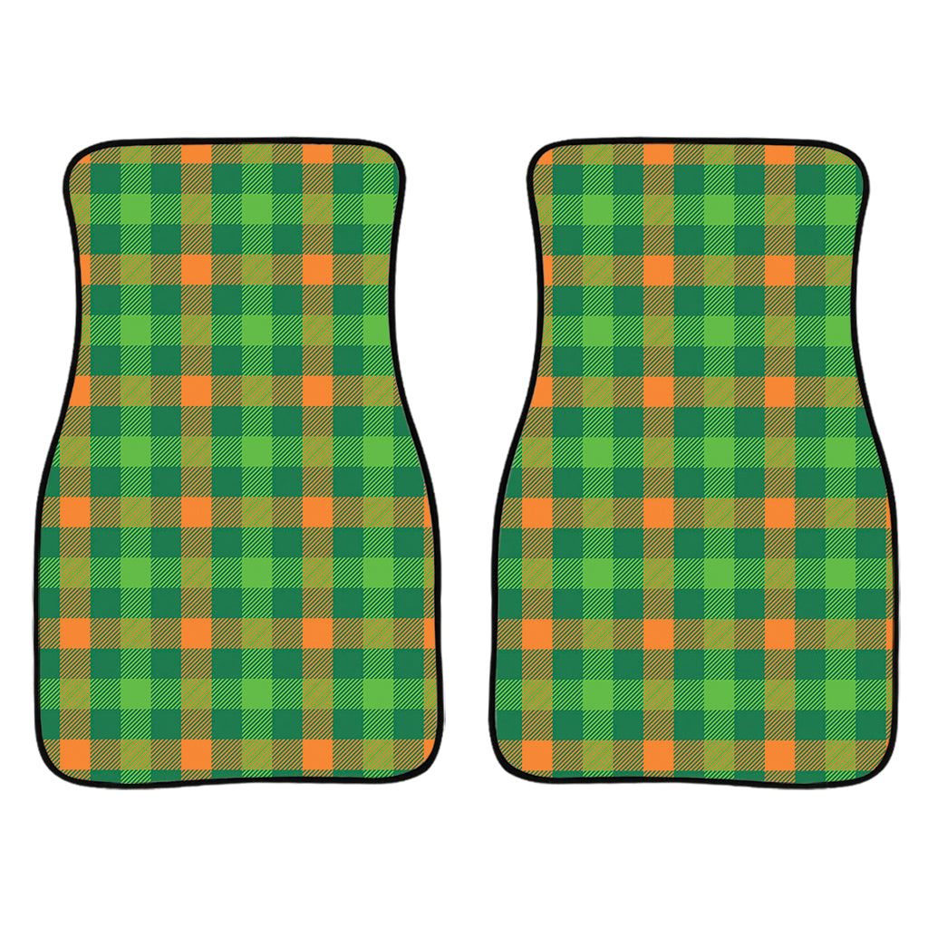 Irish Buffalo Check Pattern Print Front Car Floor Mats