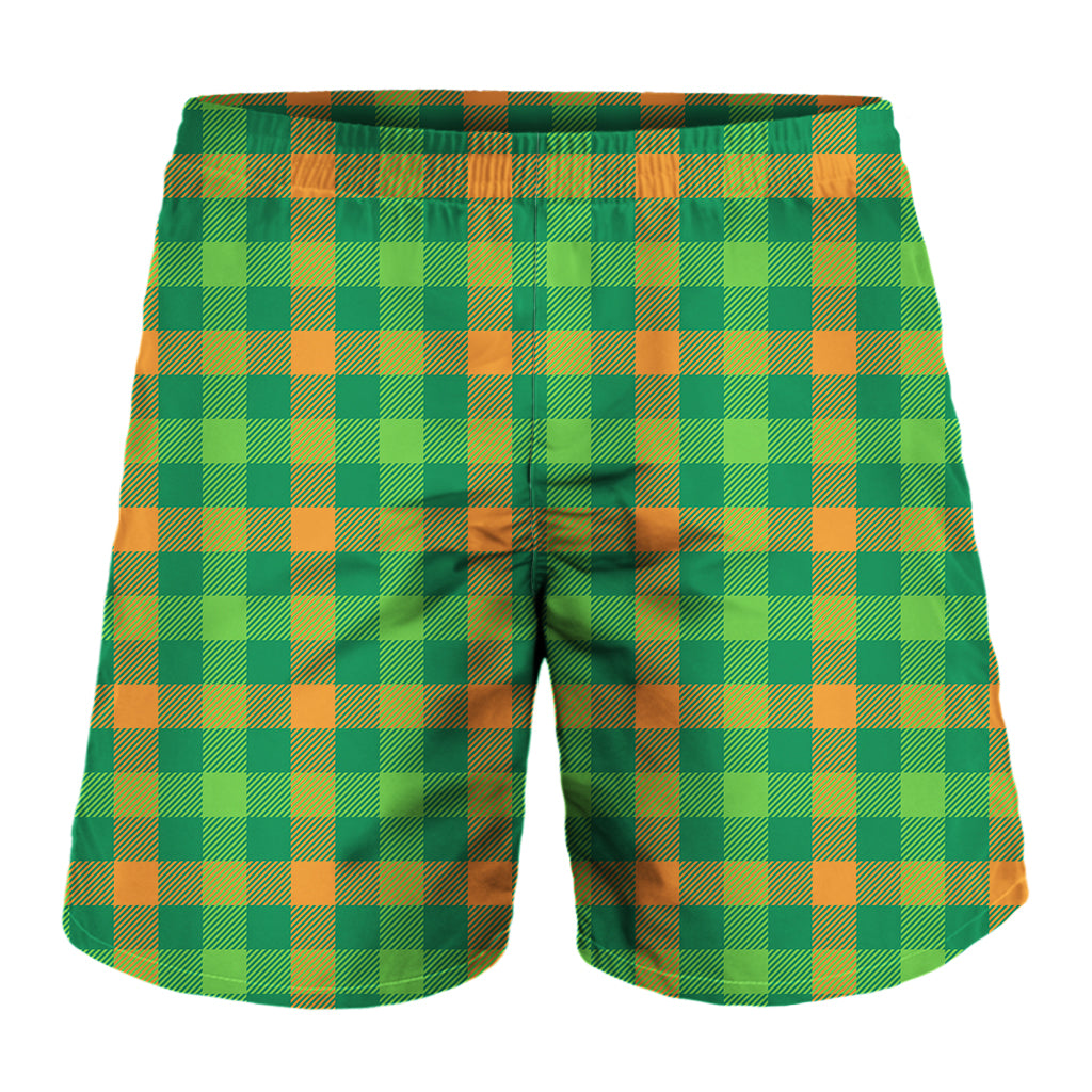 Irish Buffalo Check Pattern Print Men's Shorts