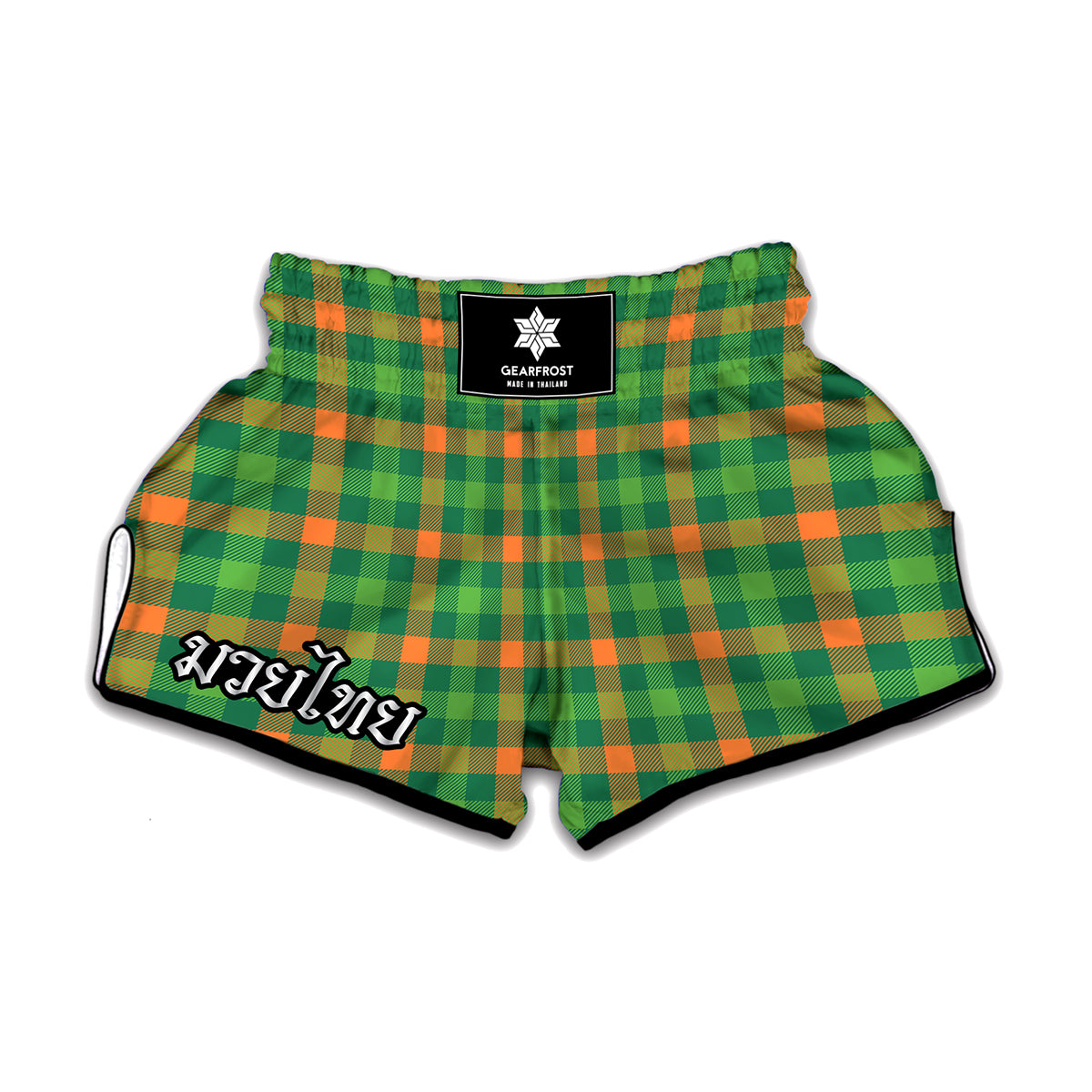 Irish Buffalo Check Pattern Print Muay Thai Boxing Shorts