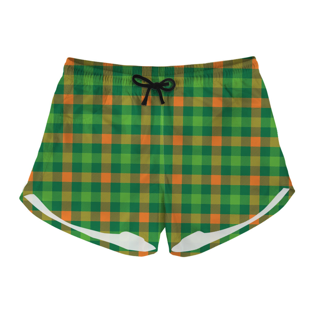 Irish Buffalo Check Pattern Print Women's Shorts