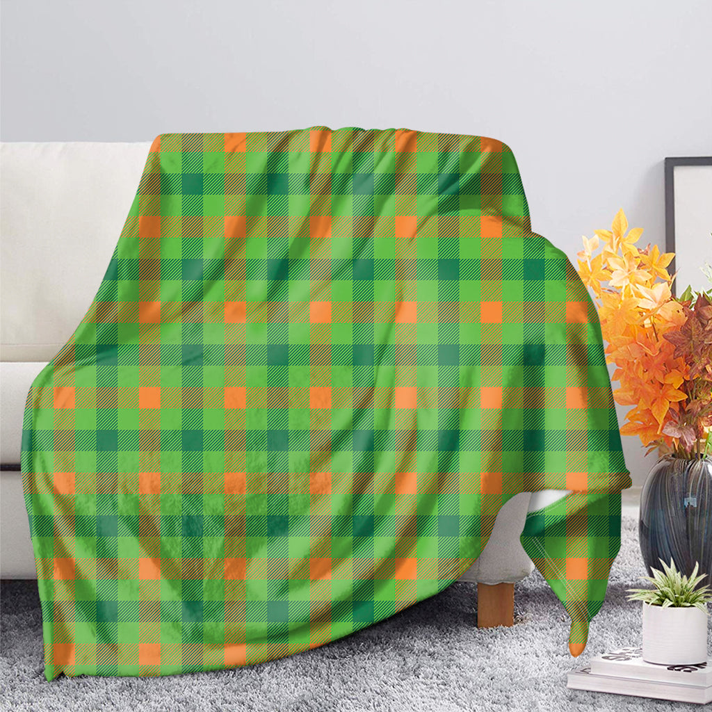 Irish Buffalo Plaid Pattern Print Blanket