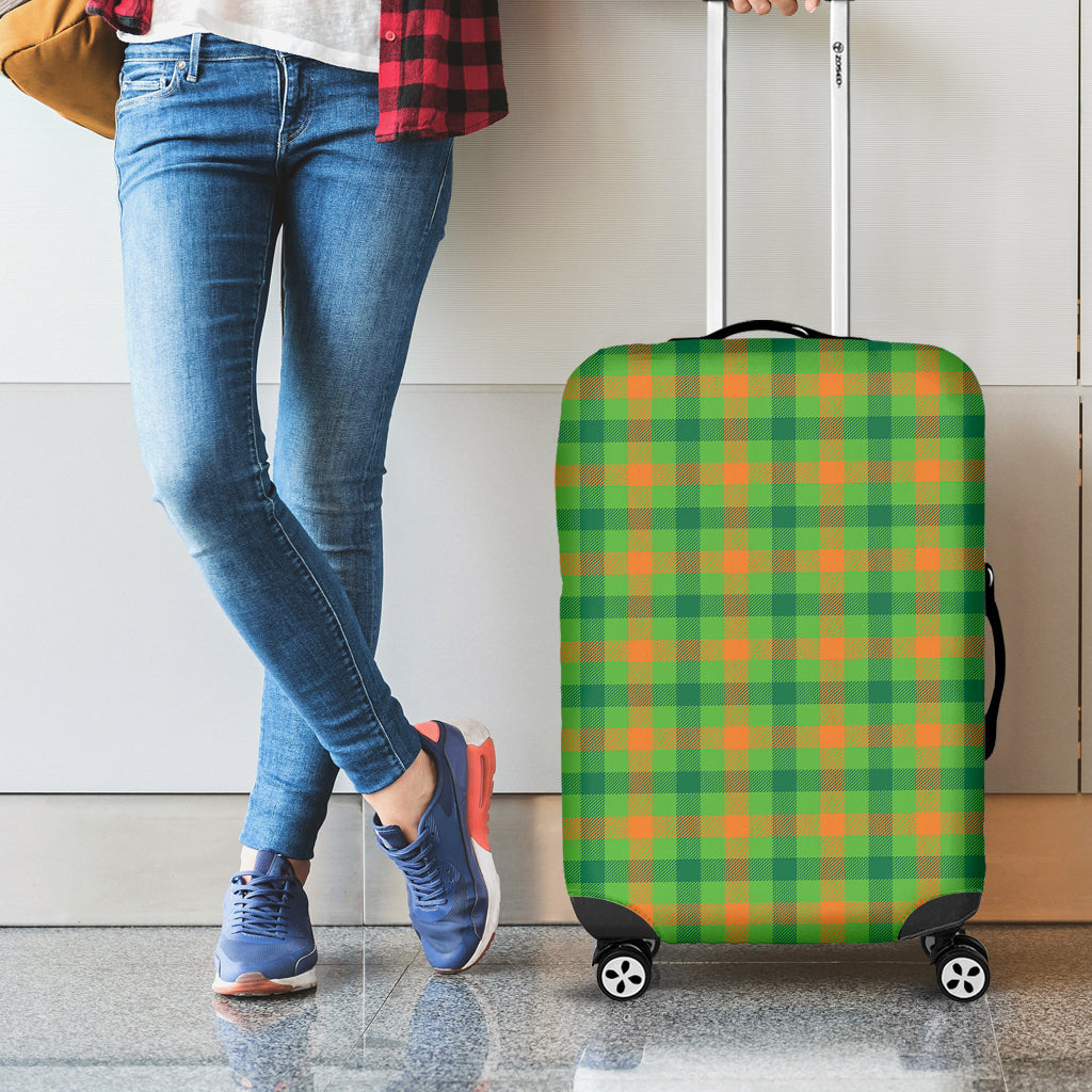 Irish Buffalo Plaid Pattern Print Luggage Cover