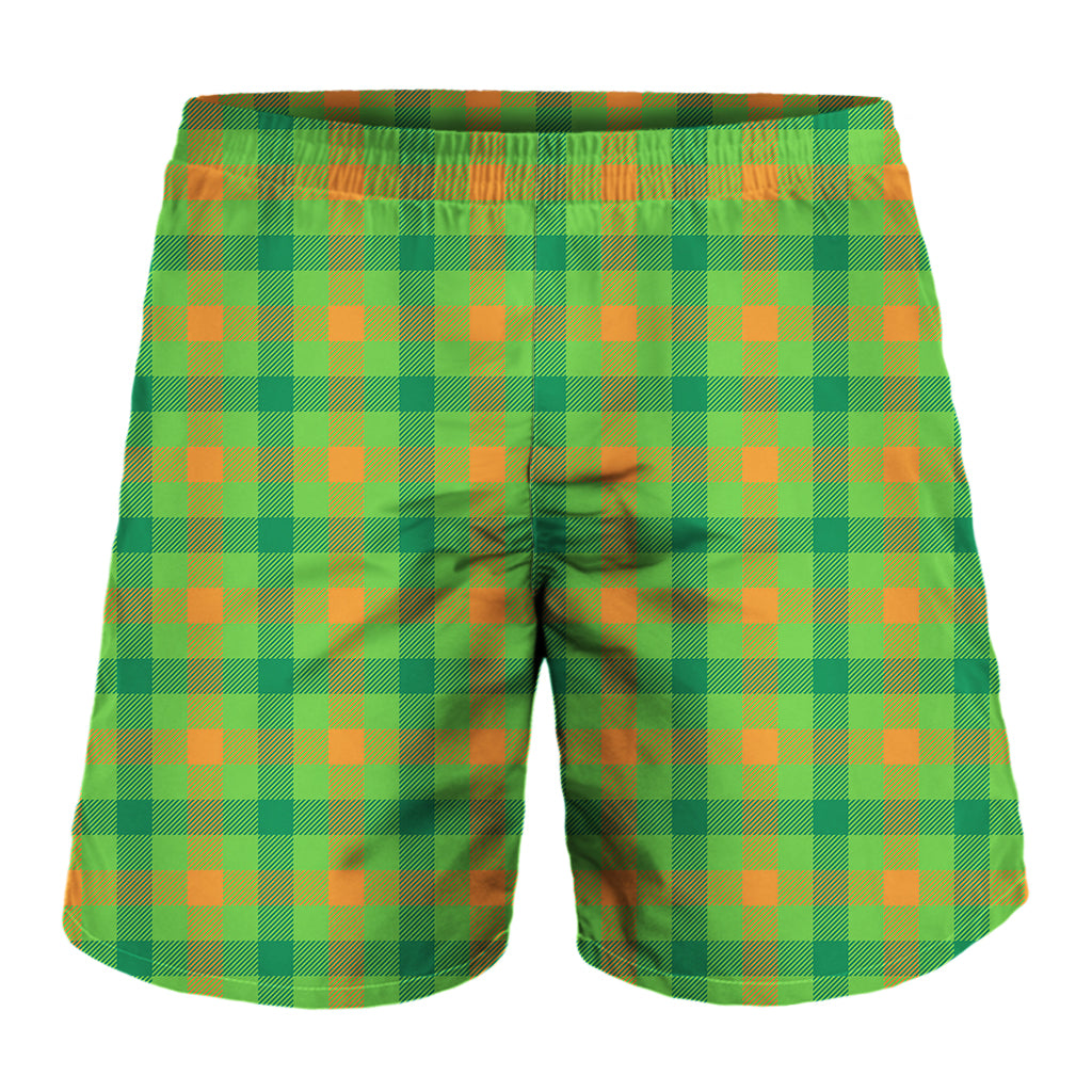 Irish Buffalo Plaid Pattern Print Men's Shorts