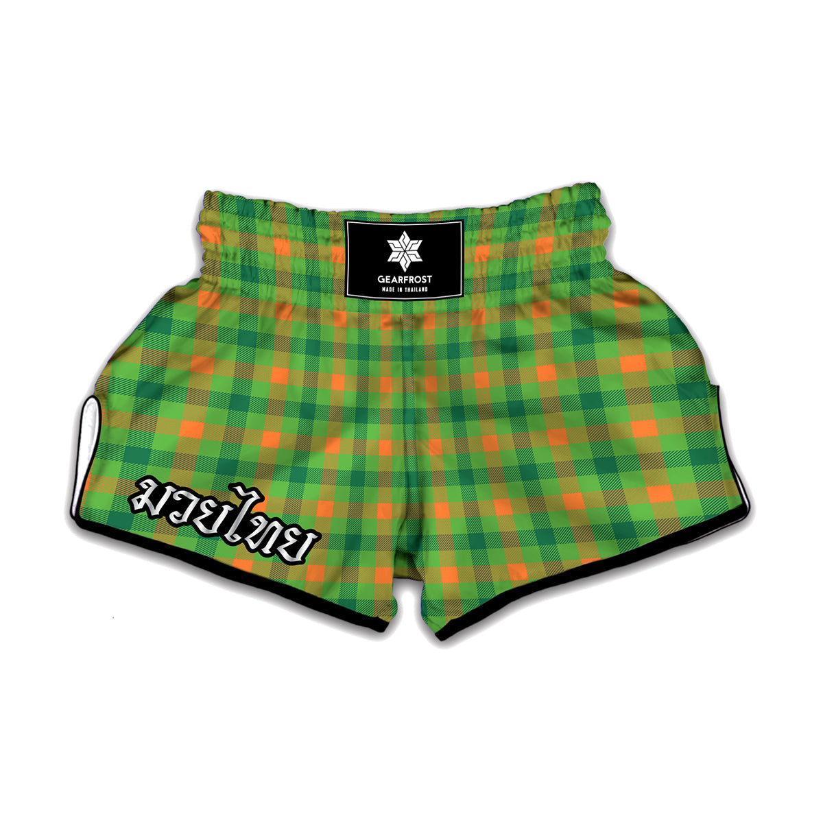 Irish Buffalo Plaid Pattern Print Muay Thai Boxing Shorts