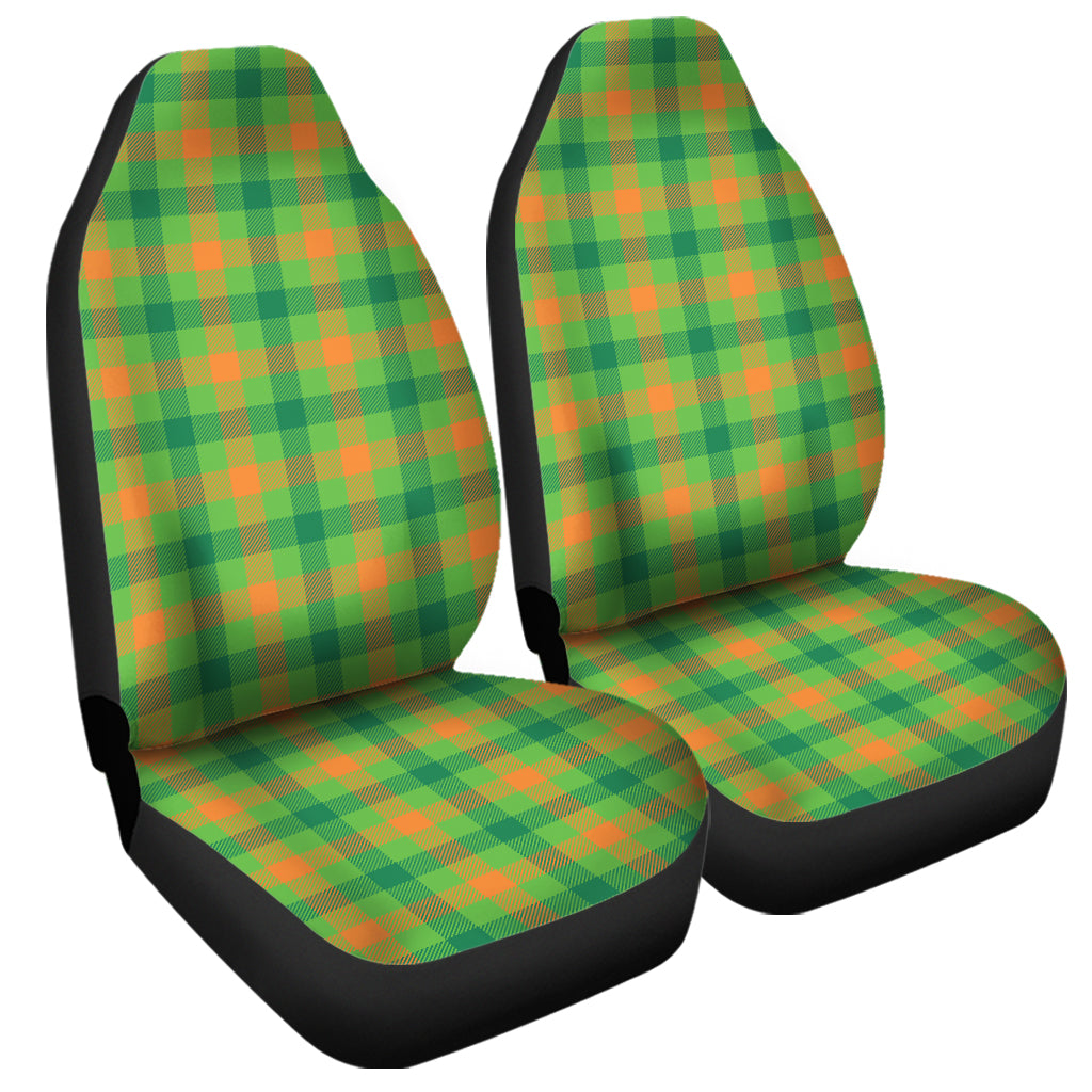 Irish Buffalo Plaid Pattern Print Universal Fit Car Seat Covers