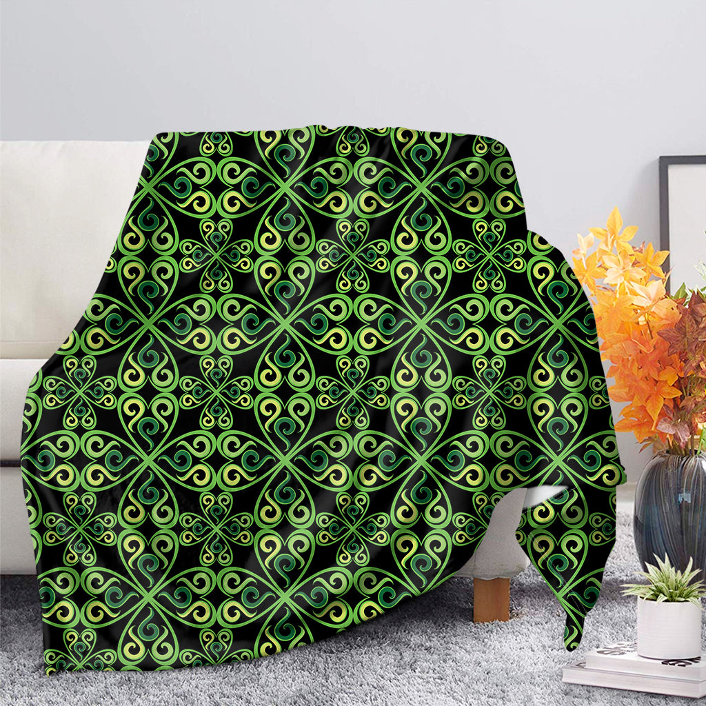 Irish Celtic Symbol Pattern Print Blanket