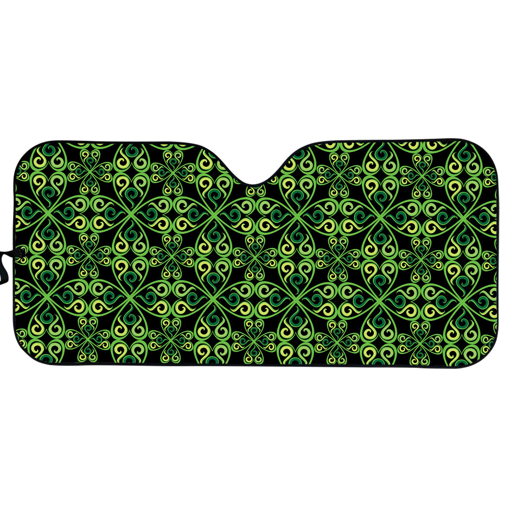 Irish Celtic Symbol Pattern Print Car Sun Shade