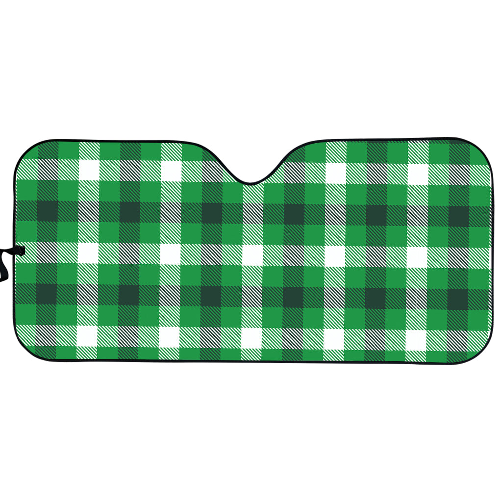 Irish Check Saint Patrick's Day Print Car Sun Shade