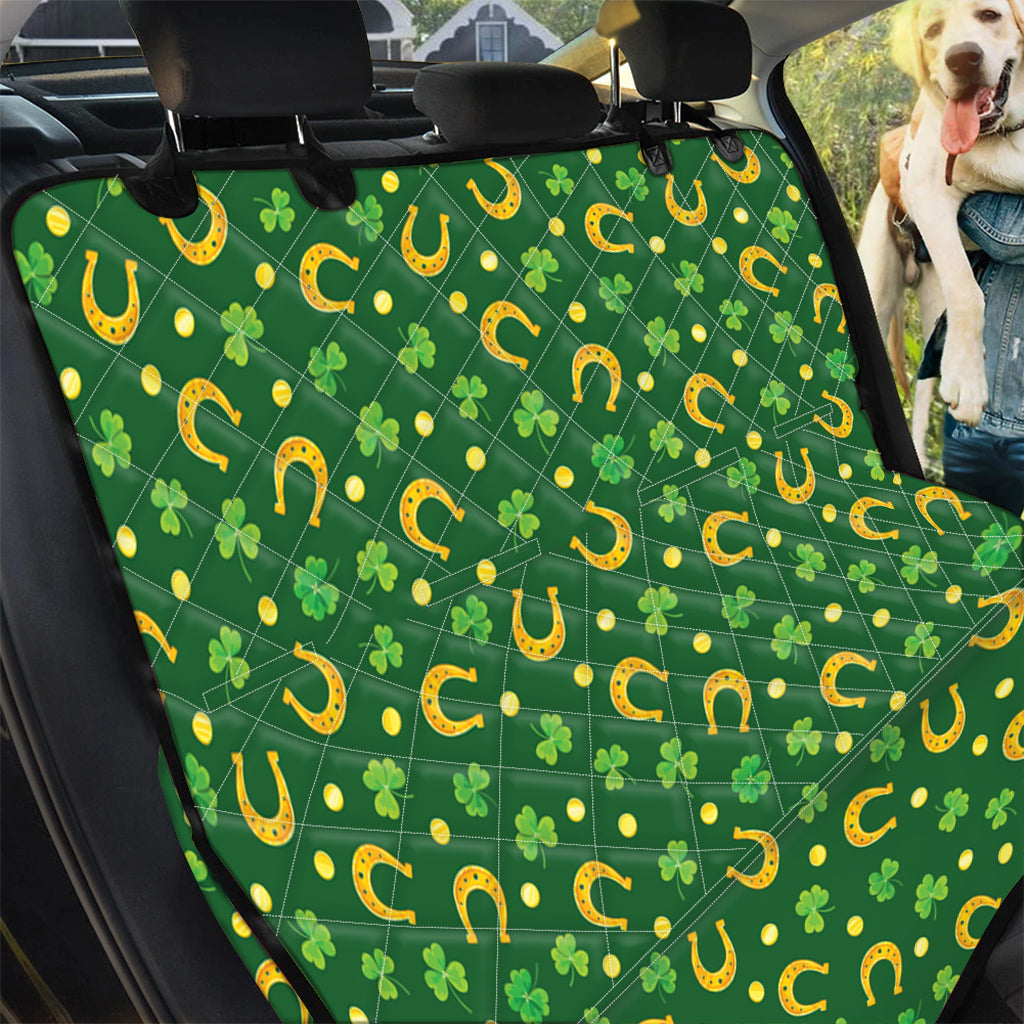 Irish Saint Patrick's Day Pattern Print Pet Car Back Seat Cover