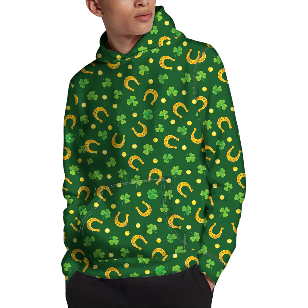 Irish Saint Patrick's Day Pattern Print Pullover Hoodie