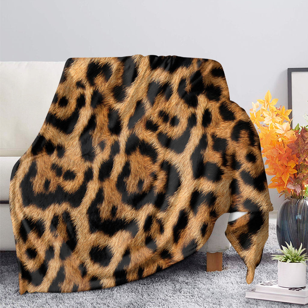 Jaguar Fur Pattern Print Blanket