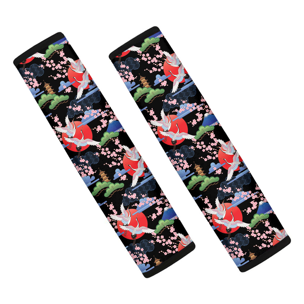 Japanese Traditional Pattern Print Car Seat Belt Covers