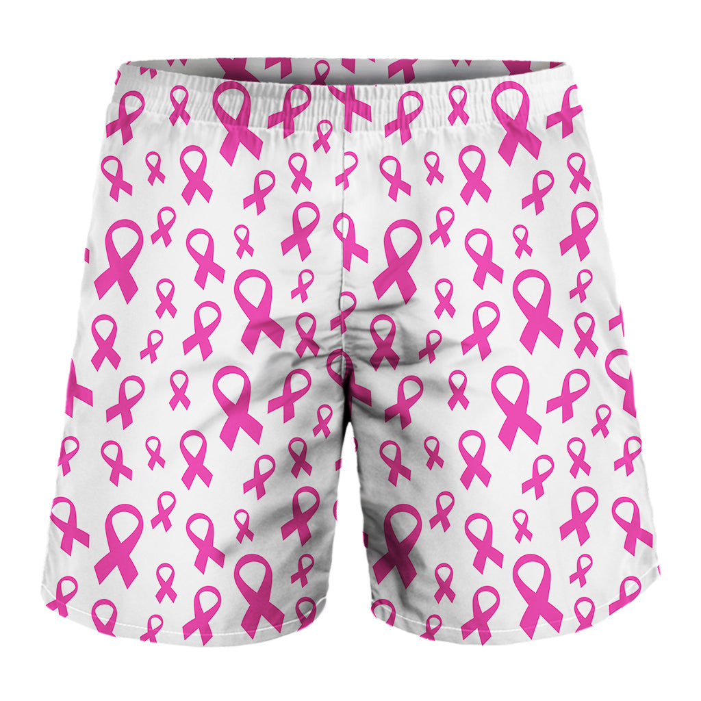 Little Breast Cancer Ribbon Print Men's Shorts