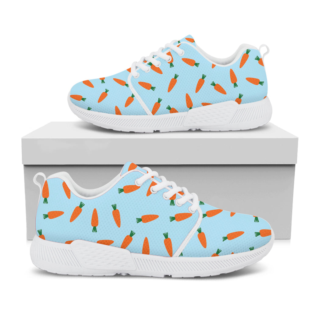 Little Carrot Pattern Print White Athletic Shoes