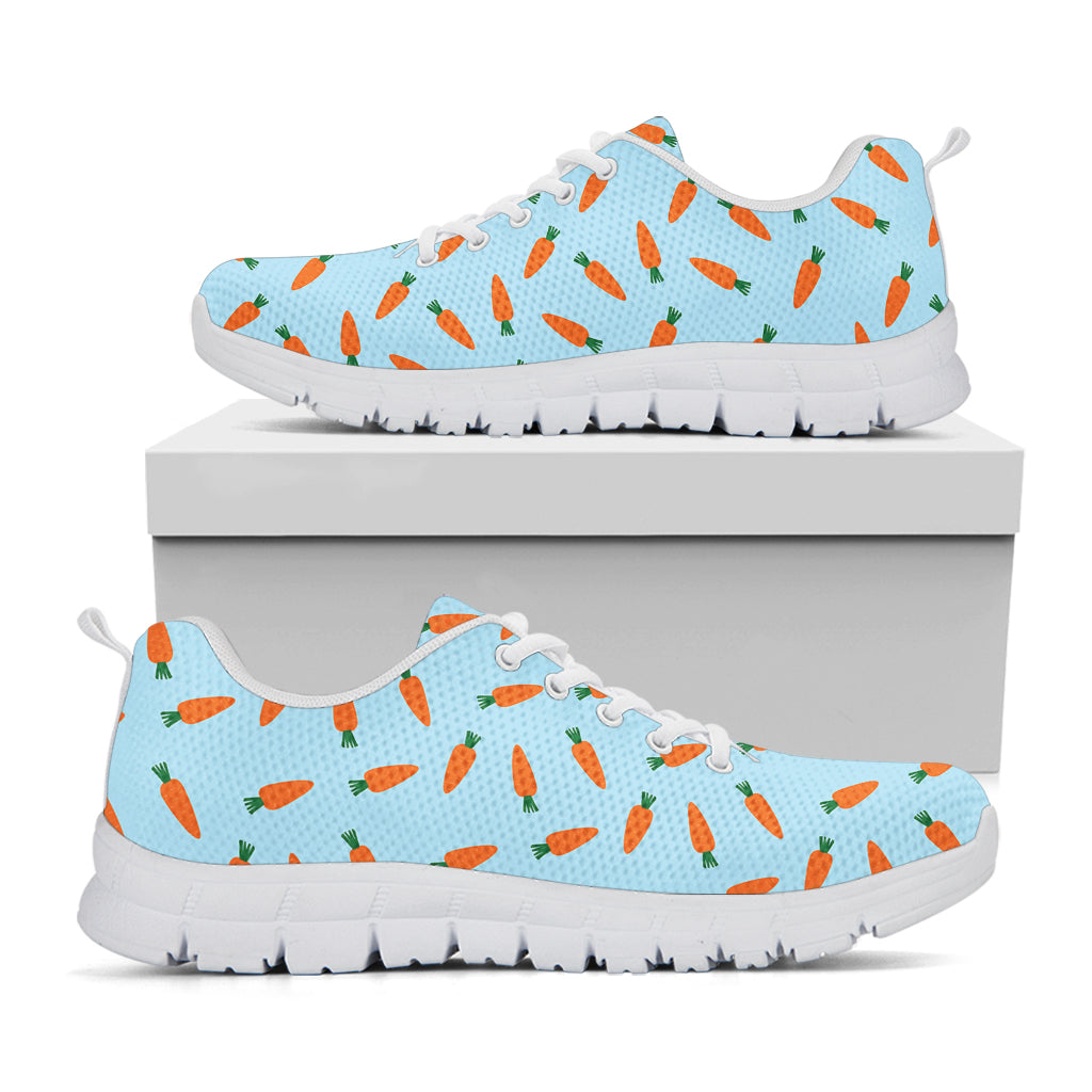Little Carrot Pattern Print White Sneakers