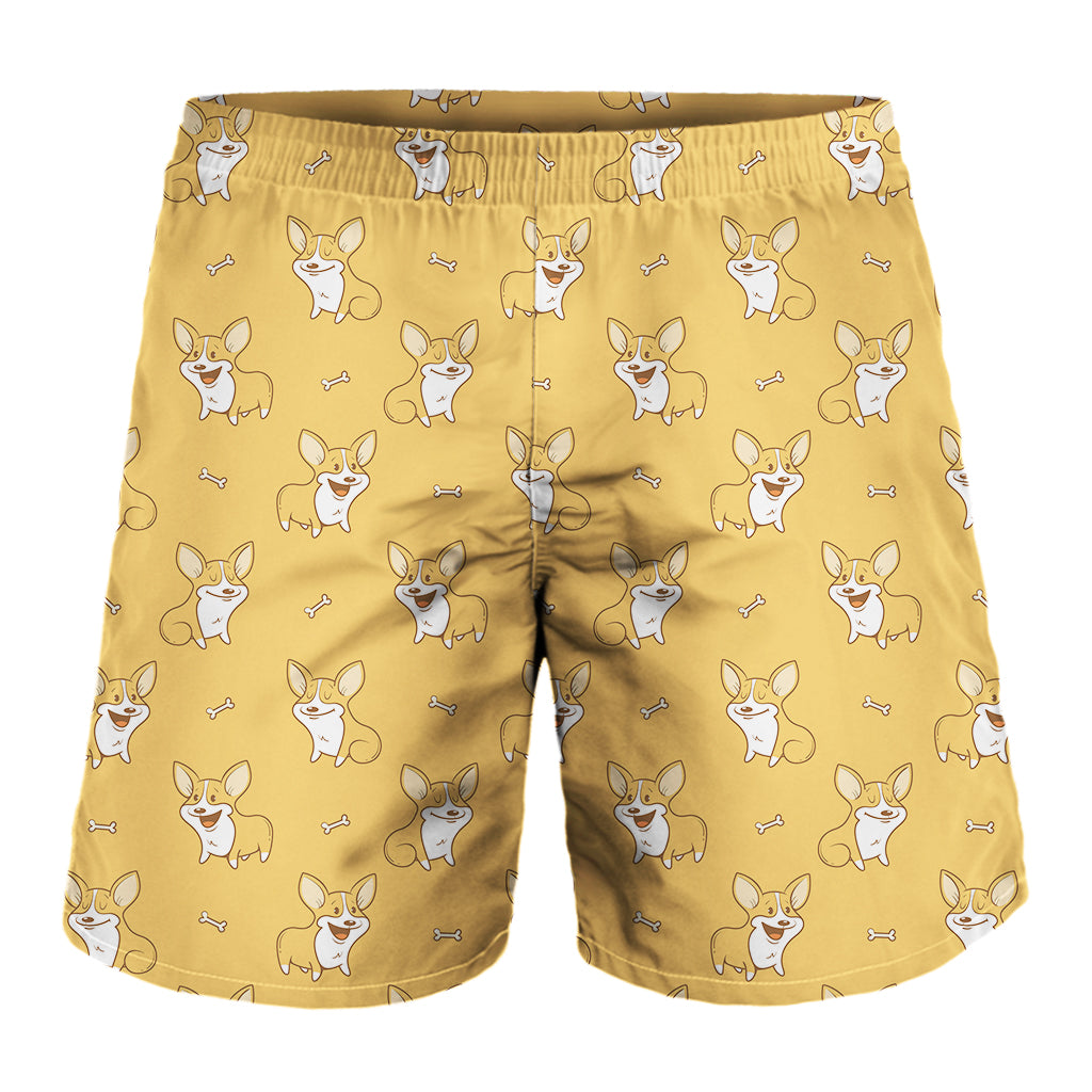 Little Corgi Pattern Print Men's Shorts