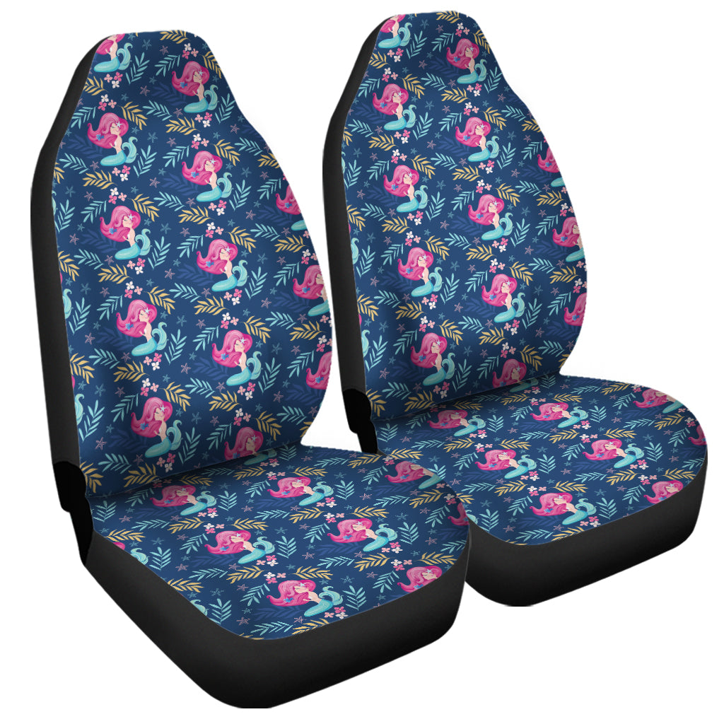 Little Cute Mermaid Pattern Print Universal Fit Car Seat Covers