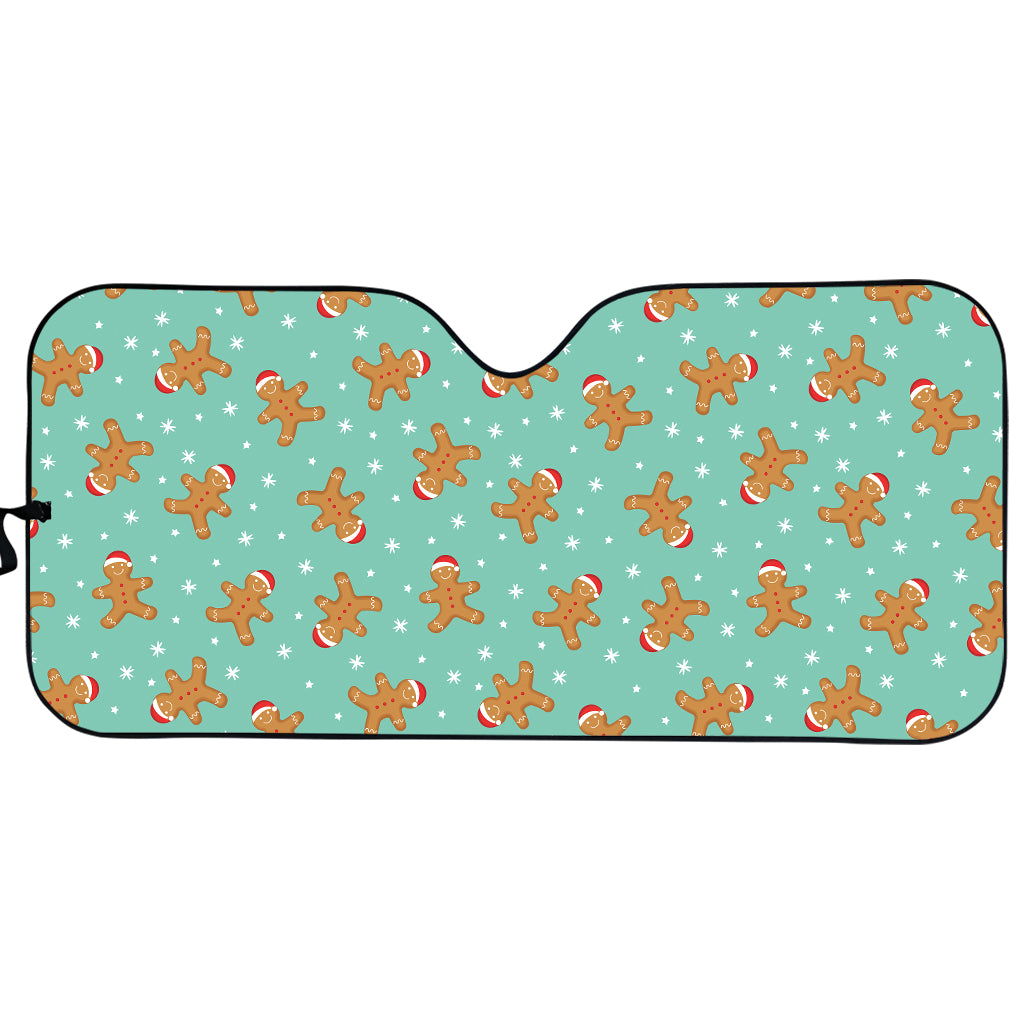 Little Gingerbread Man Pattern Print Car Sun Shade