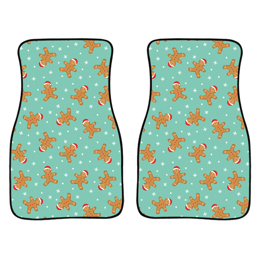 Little Gingerbread Man Pattern Print Front Car Floor Mats