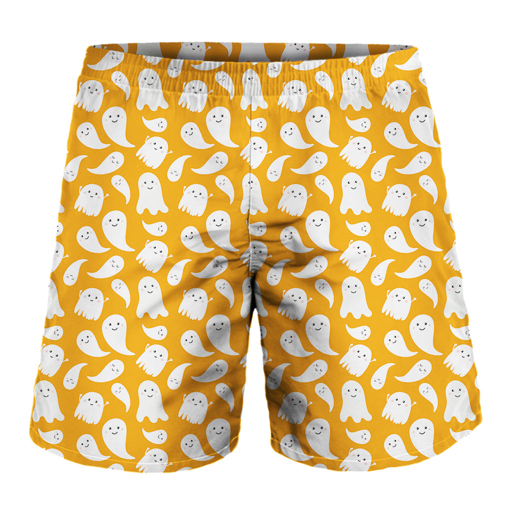 Little Halloween Ghost Pattern Print Men's Shorts