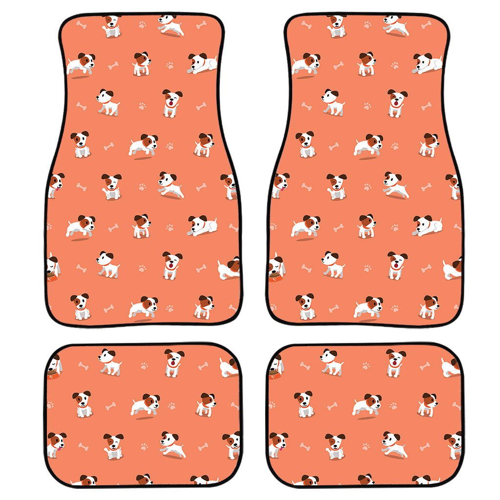 Little Jack Russell Terrier Print Front and Back Car Floor Mats