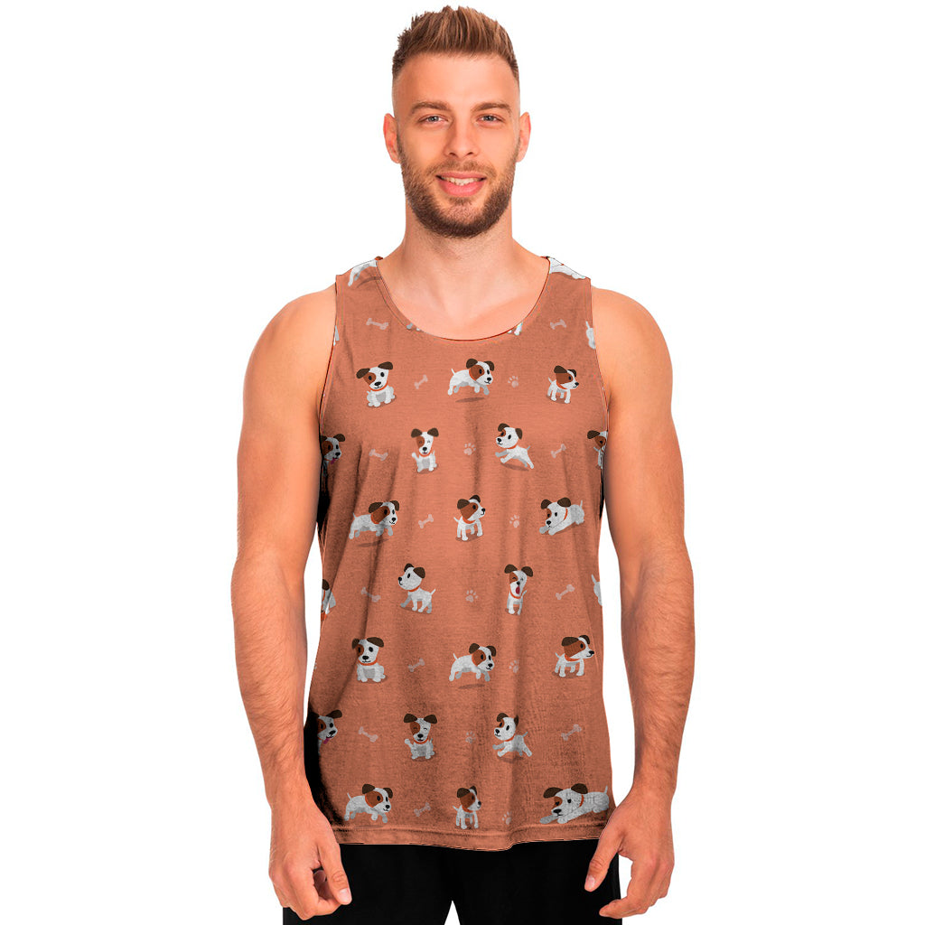 Little Jack Russell Terrier Print Men's Tank Top