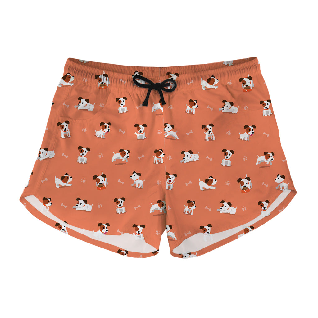 Little Jack Russell Terrier Print Women's Shorts