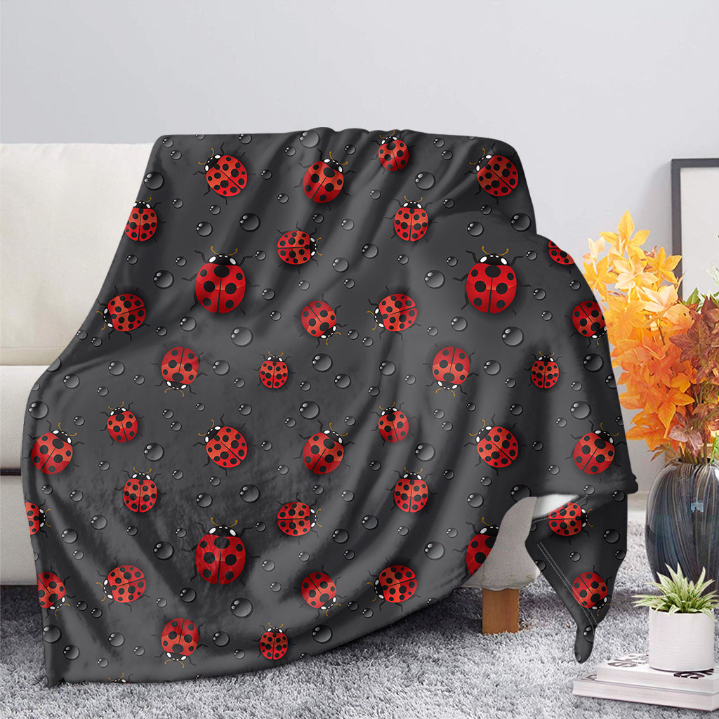 Little Ladybird Pattern Print Blanket