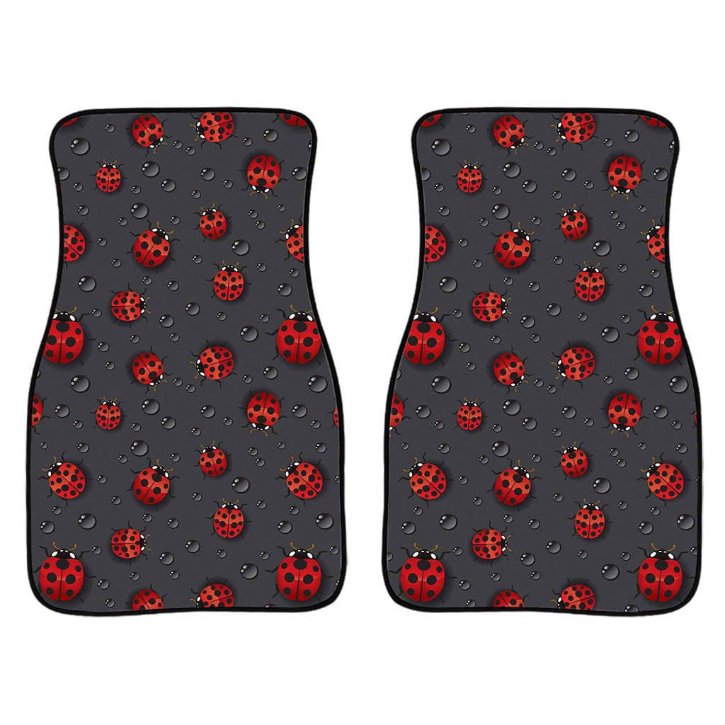 Little Ladybird Pattern Print Front Car Floor Mats